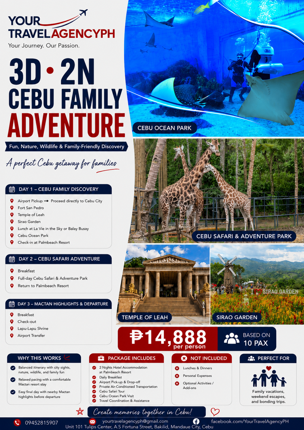 3D2N Cebu Family Adventure package poster